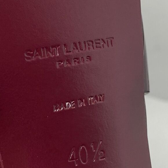 Saint Laurent Tribute 105mm Patent Leather Platform Sandals size 40.5 - Picture 12 of 12